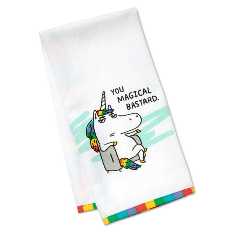 Magical Bastard Funny Tea Towel, 18x26