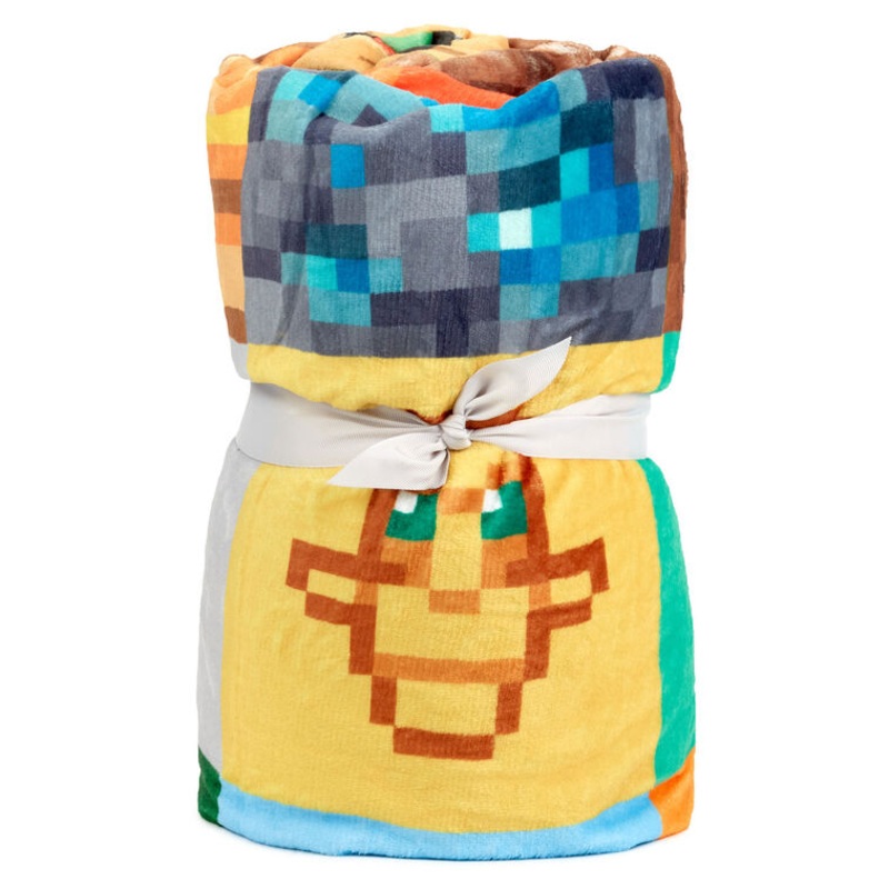 Minecraft Game Icons Throw Blanket, 51x62