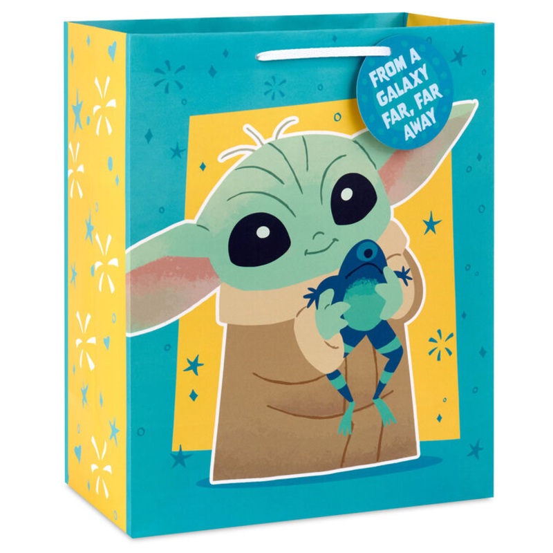 13" Star Wars: The Mandalorian Grogu Large Gift Bag