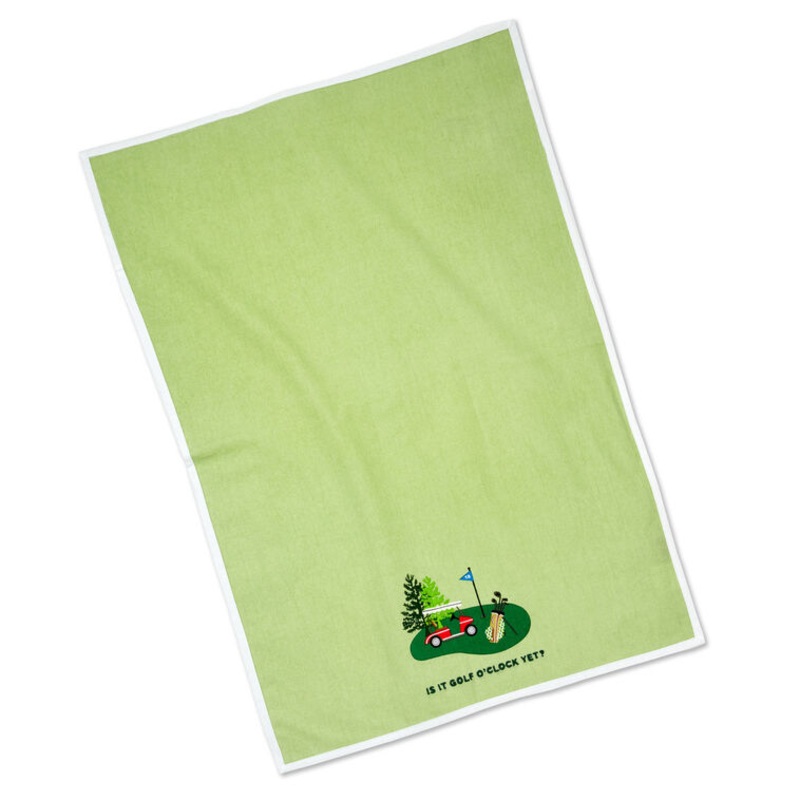 Golf O'Clock Tea Towel, 18x26
