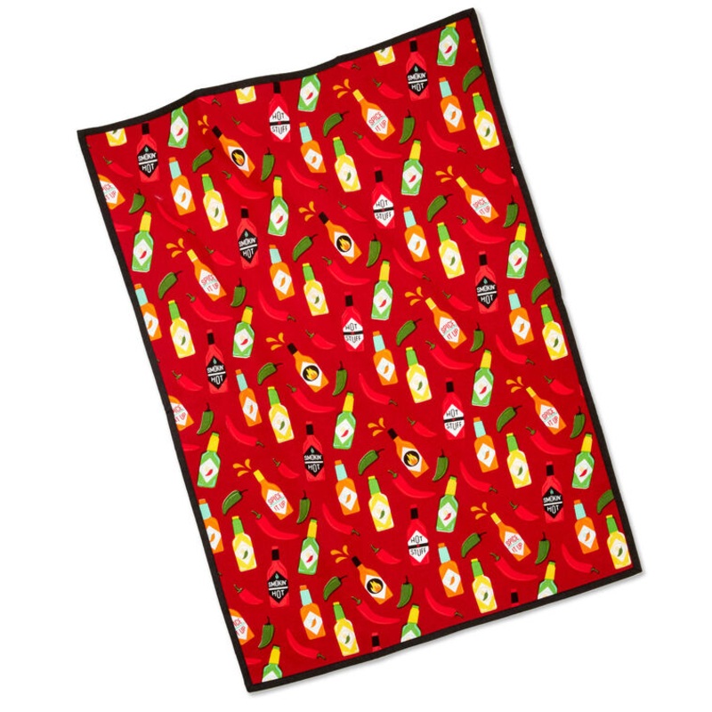 Hot Sauces Tea Towel, 18x26