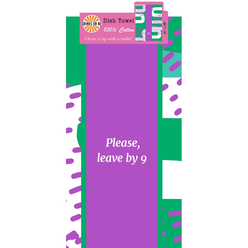 Leave by 9 Dish Towel