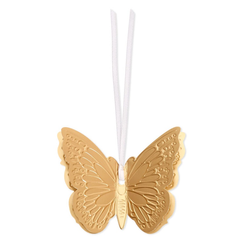 Gold Foil Butterfly Large Gift Trim