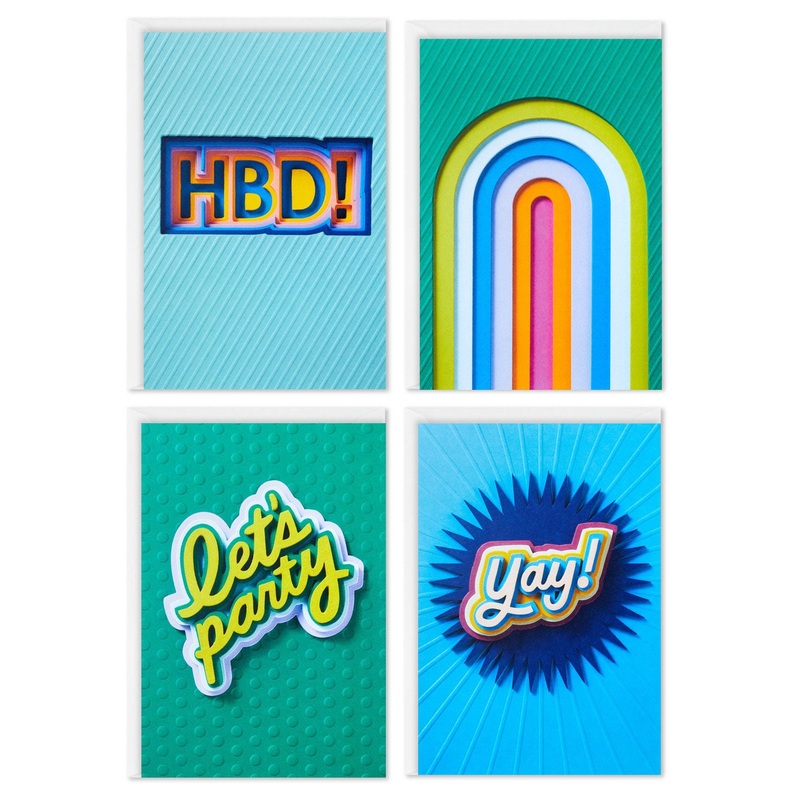 Happy Celebrations Boxed Birthday and Congratulations Cards Assortment, Pack of 12