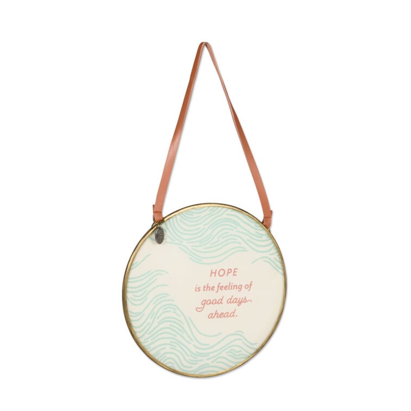 Hope Quote Hanging Glass Sentiment