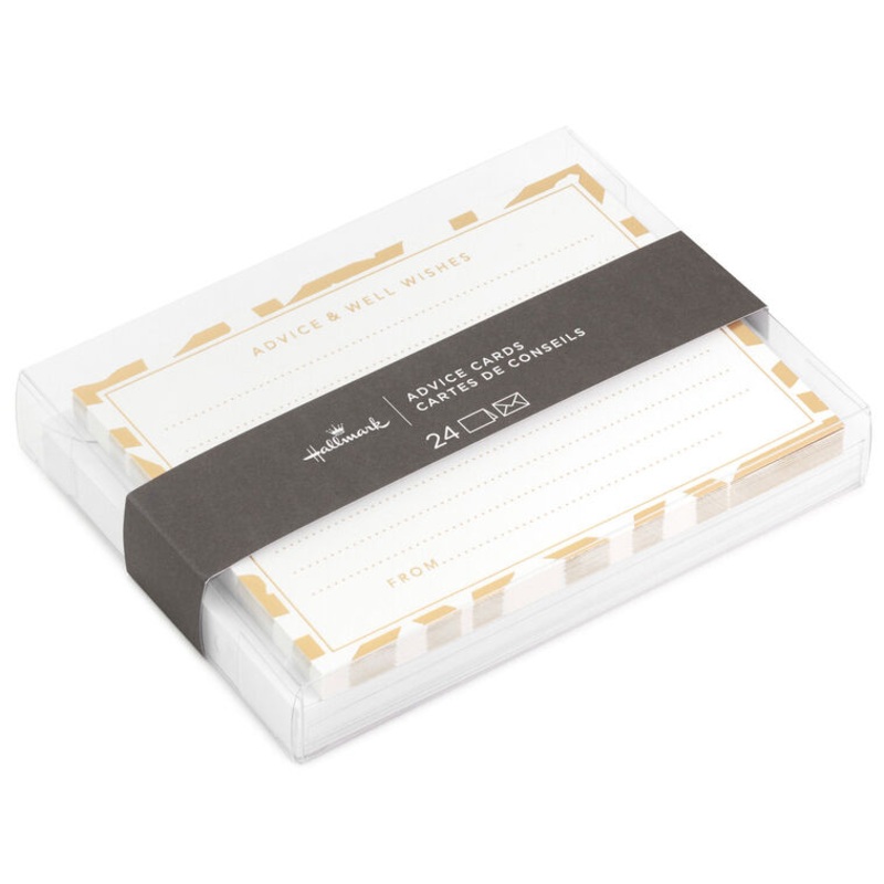 Advice and Well Wishes Flat Note Cards, Pack of 24