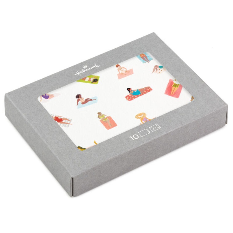 Beachgoing Women Boxed Blank Notes, Pack of 10