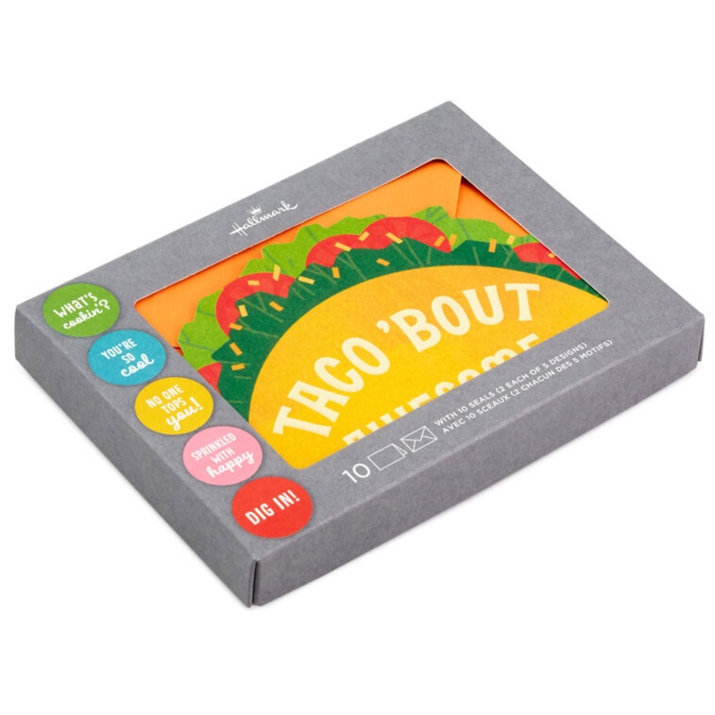 Favorite Foods Assorted Blank Notes With Stickers, Pack of 10