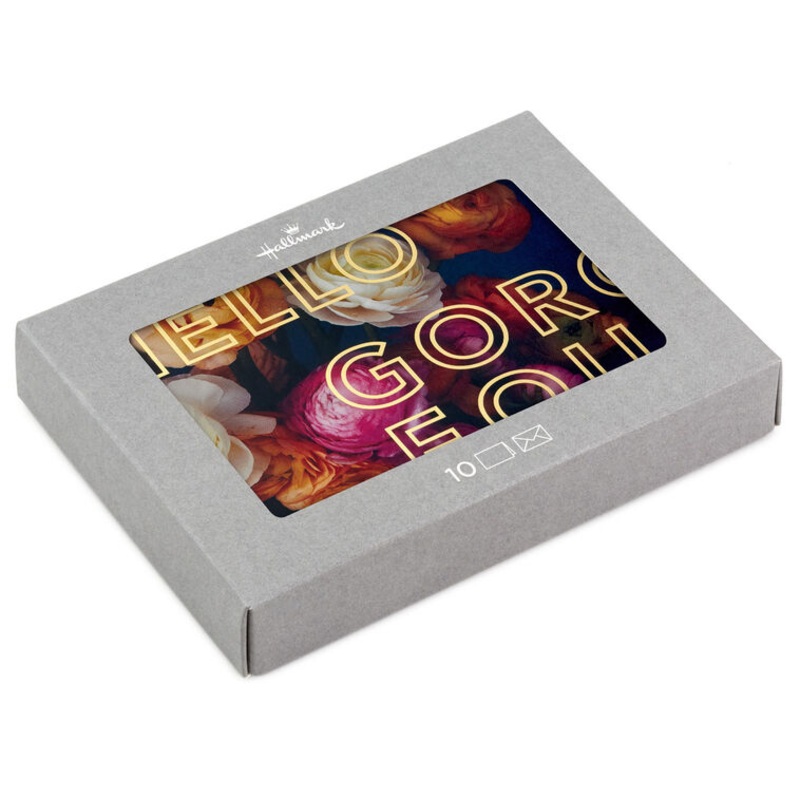 Floral Hello Gorgeous Boxed Blank Notes, Pack of 10