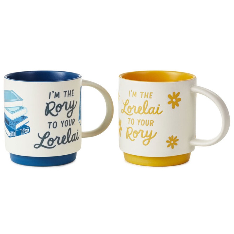 Gilmore Girls Lorelai and Rory Stacking Mugs, Set of 2