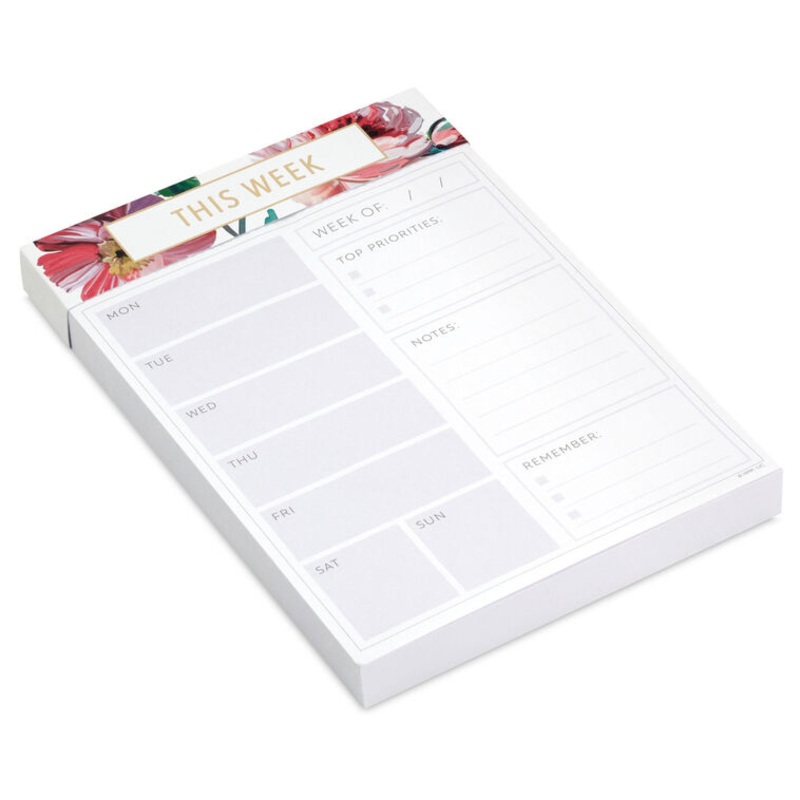 Lush Floral Prompted Note Pad