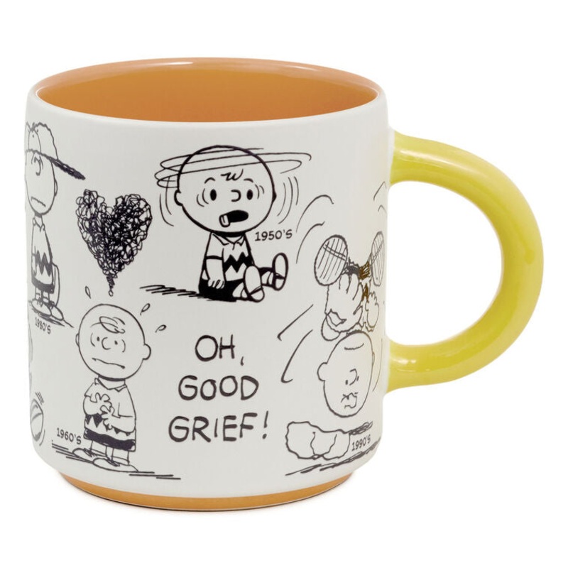 Peanuts 75th Anniversary Charlie Brown Through the Decades Mug, 17.5 oz.