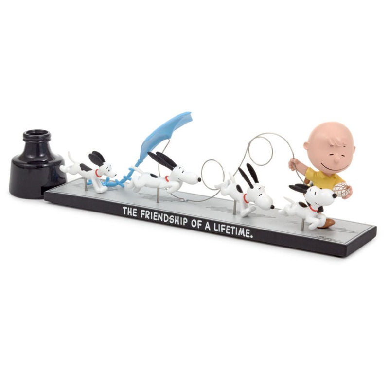 Peanuts 75th Anniversary Friendship of a Lifetime Limited Edition Charlie Brown and Snoopy Figurine, 4.25"