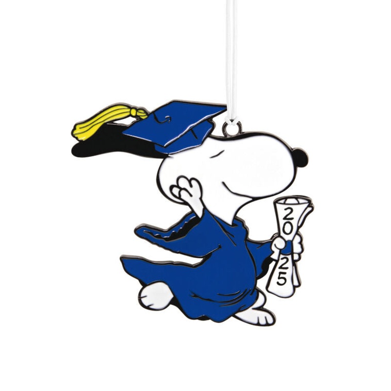 Peanuts Snoopy 2025 Graduate Metal Hallmark Ornament