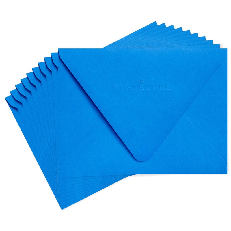 Royal Blue Designed Envelopes, Pack of 10