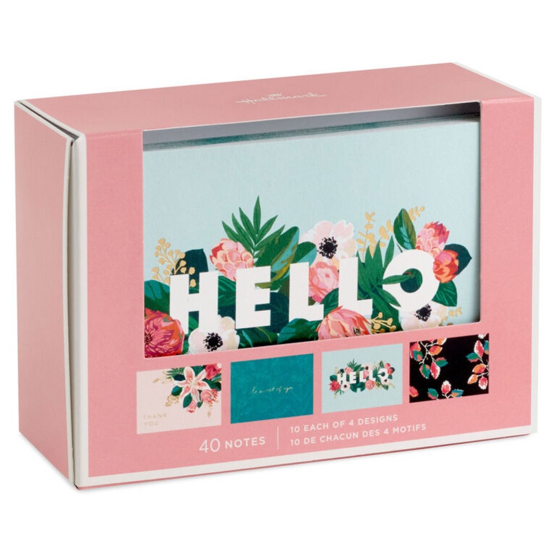 Thoughtful Florals Boxed Blank Notes Assortment, Pack of 40