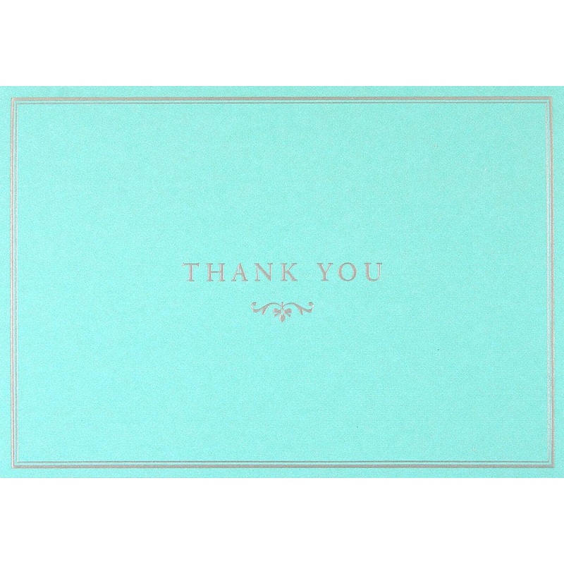Blue Elegance Thank You Notes