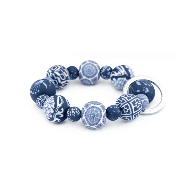 Blue Wrist Keychain
