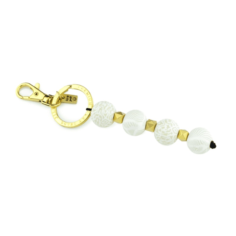 Ivory Palm 4-Ball Keychain