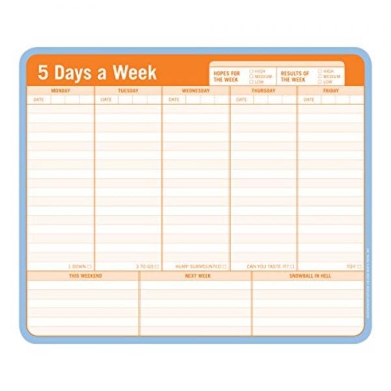 Pen-to-Paper Mousepad- 5 Days a Week