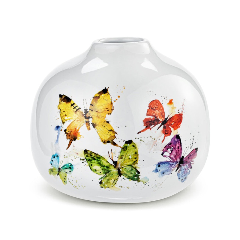 Bud Vase - Flock of Butterflies