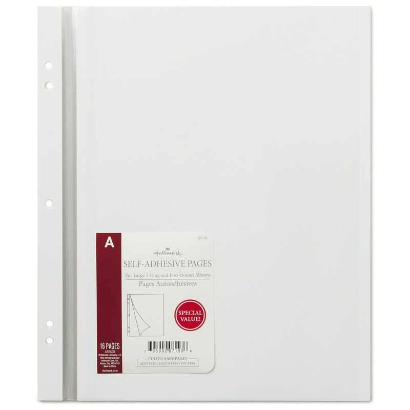 Self-Adhesive Photo Refill Pages, Pack of 8