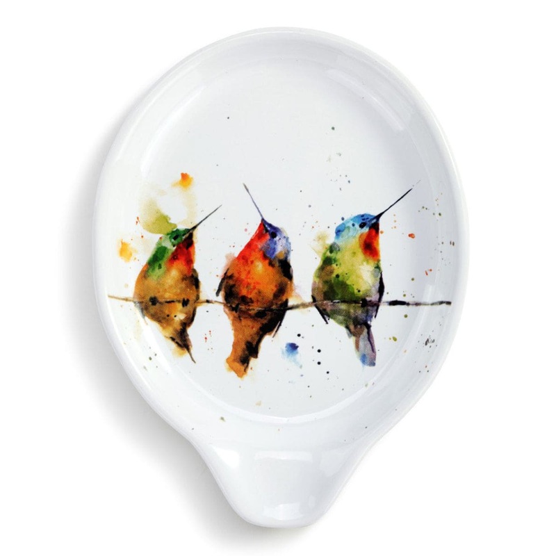 Spoon Rest - Hummers on a Wire