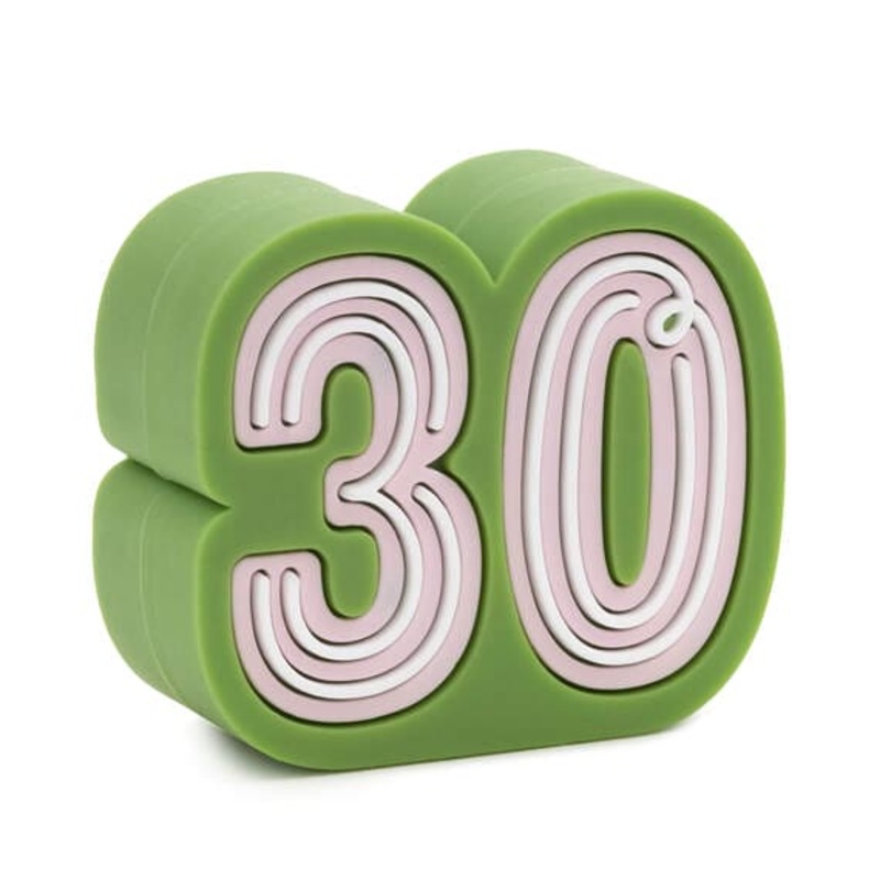 Charmers 30th Birthday Silicone Charm