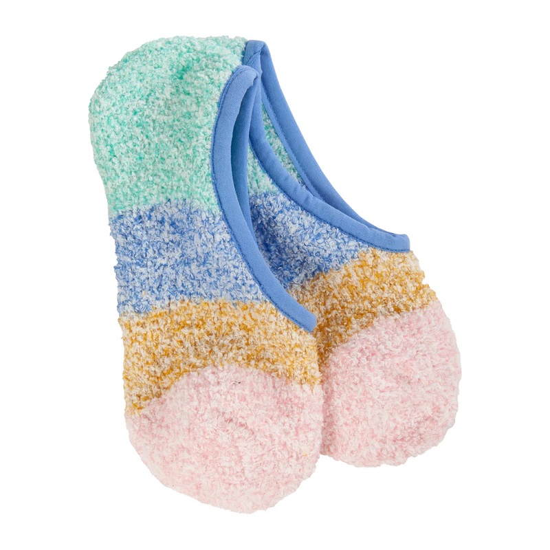 Cozy Colorblock Footsie - Blue Multi