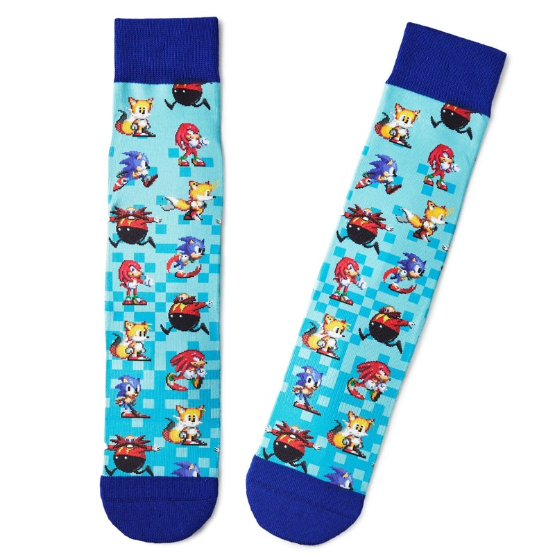 SEGA Sonic the Hedgehog 16-Bit Style Crew Socks