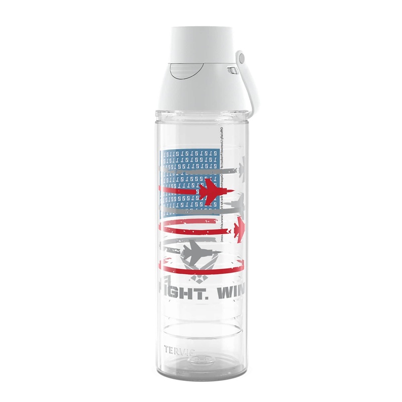 Air Force Fly Fight Win Double Walled Insulated Travel Tumbler, Classic - 24oz