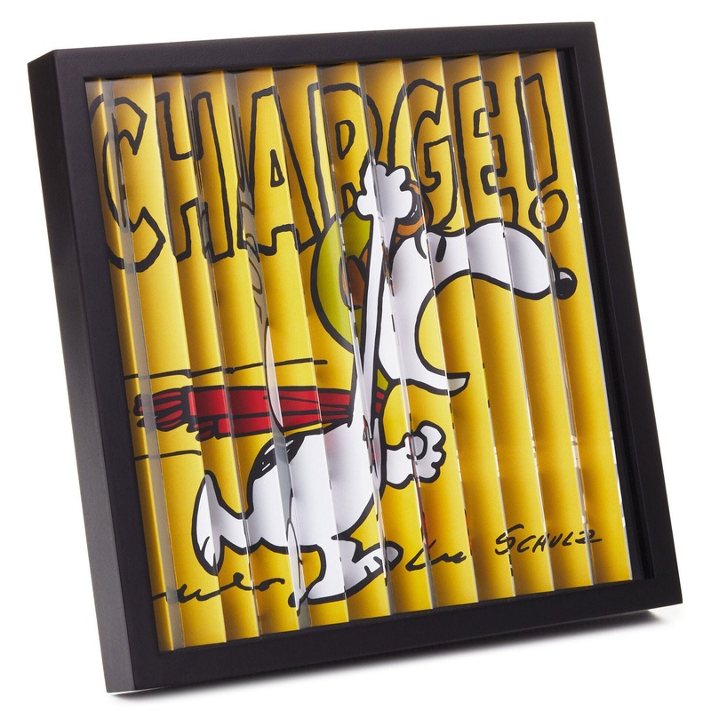 Peanuts Flying Ace Snoopy Dual-Image Framed Artwork, 10x10