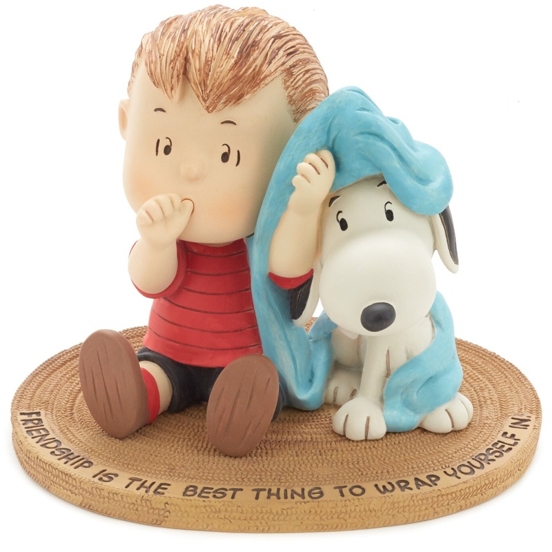 Peanuts Linus and Snoopy Wrapped in Friendship Mini Figurine, 3.88"