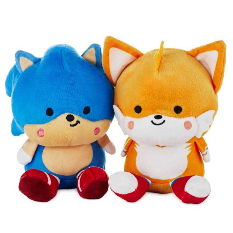 SEGA Sonic the Hedgehog and Tails Magnetic Plush Pair, 5.2"