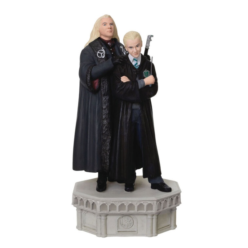 Harry Potter and the Chamber of Secrets Collection Lucius and Draco Malfoy Ornament With Light and Sound