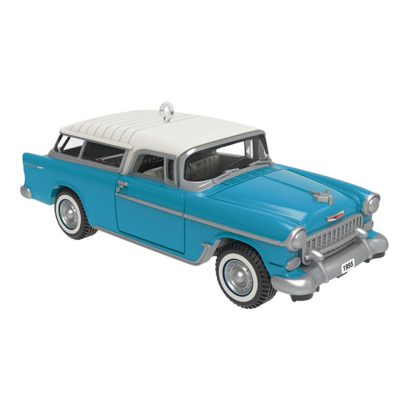 Mini Lil' Classic Cars 1955 Chevrolet Nomad Wagon 2025 Metal Ornament, 0.75"