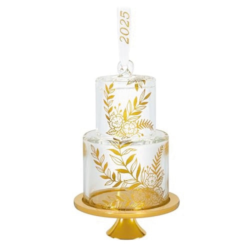 Our Sweet Beginning 2025 Glass Ornament