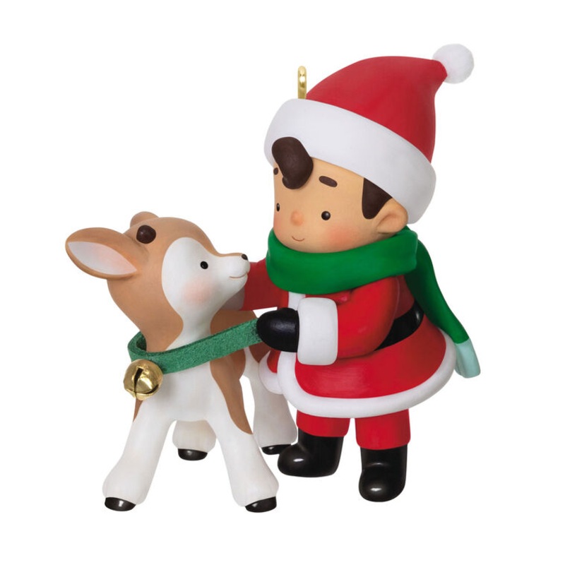 Young Santa Ornament