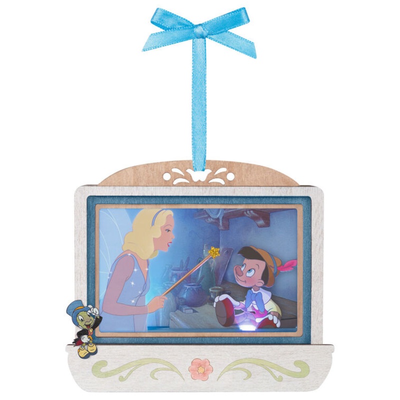 Disney Pinocchio 85th Anniversary Geppettos Wish Come True Papercraft Ornament With Light