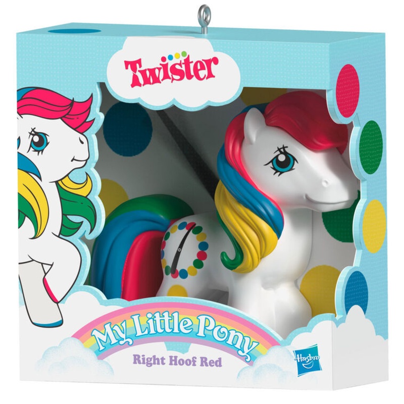 Hasbro My Little Pony Retro Twister Right Hoof Red Ornament
