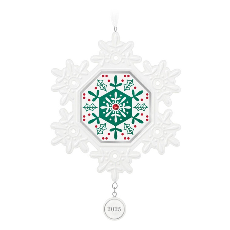 Snowflake 2025 Porcelain Ornament