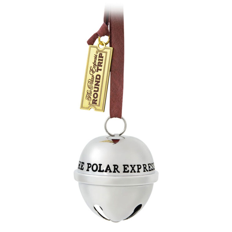 The Polar Express Santa's Sleigh Bell 2025 Metal Ornament