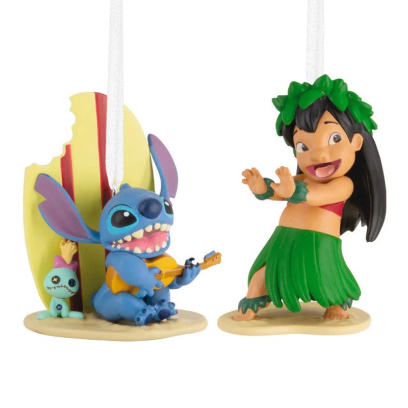 Disney Lilo & Stitch Ornaments, Set of 2