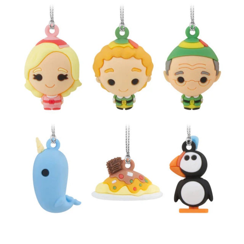 Mini Elf Shatterproof Ornaments, Set of 6