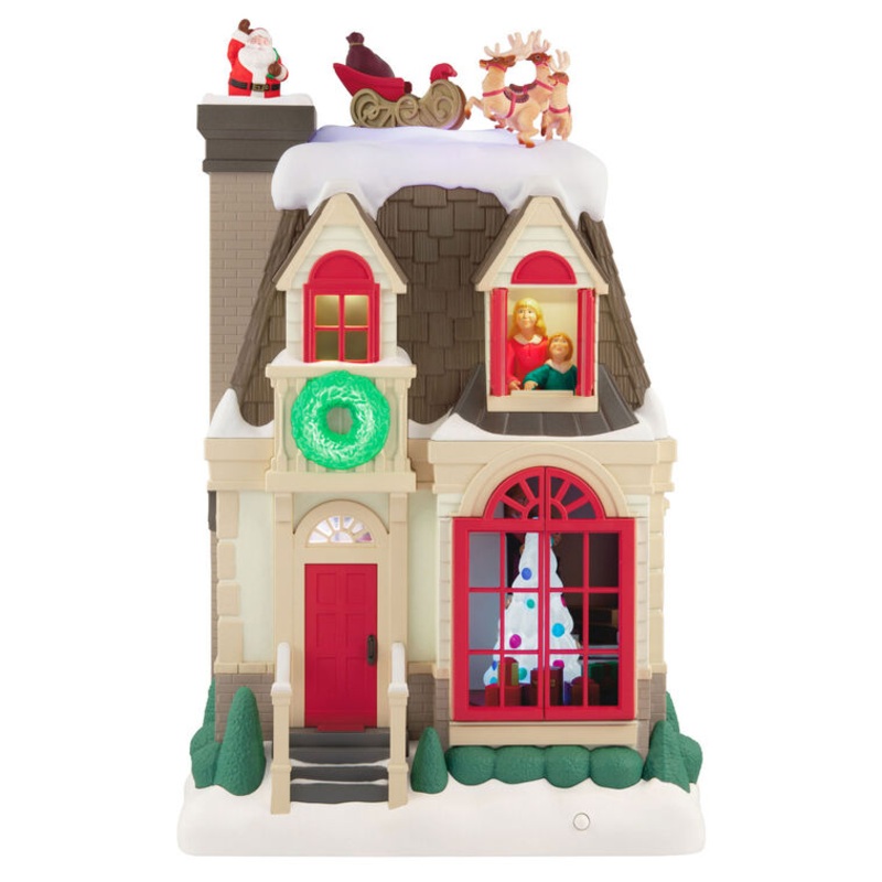 Up on the Housetop Musical Tabletop Decoration With Light and Motion