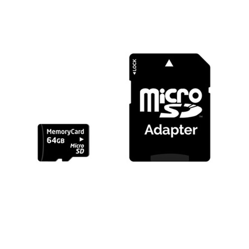 Carte microSDHC de 64 Go de classe 10 avec adaptateur SD