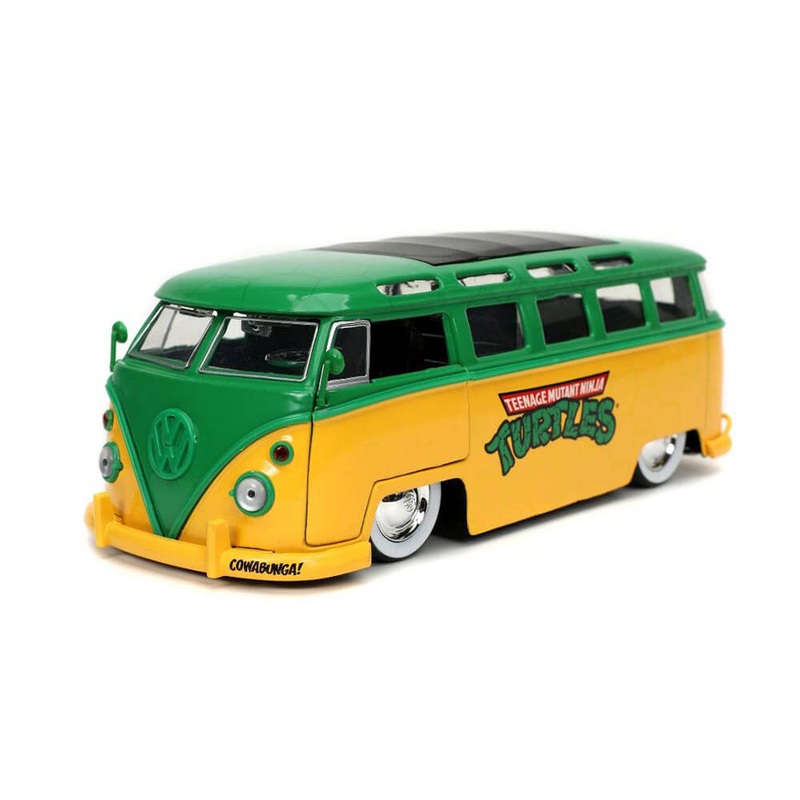 TMNT '62 VW Bus avec Lonardo 1:24 chelle Hollywood Ride